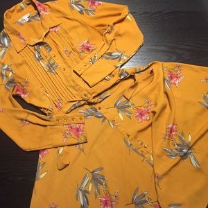 Nanette Lepore Pintuck Floral Dress